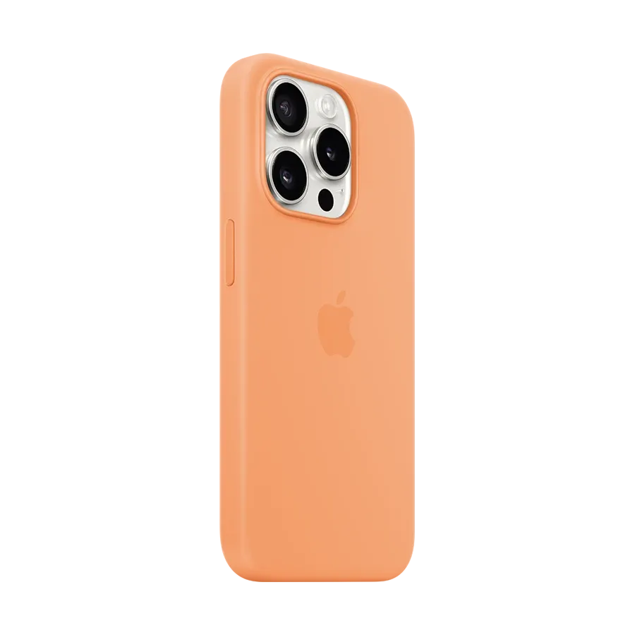 photo 2 - Apple Case Silicone Case with MagSafe თან MagSafe Orange Sorbet for iPhone 15 Pro