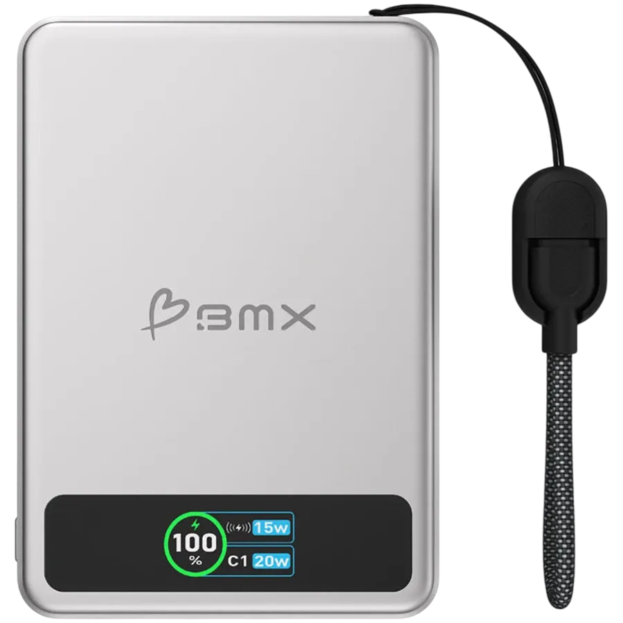 photo 1 - BMX SolidSafe 5K Power Bank, Silver
