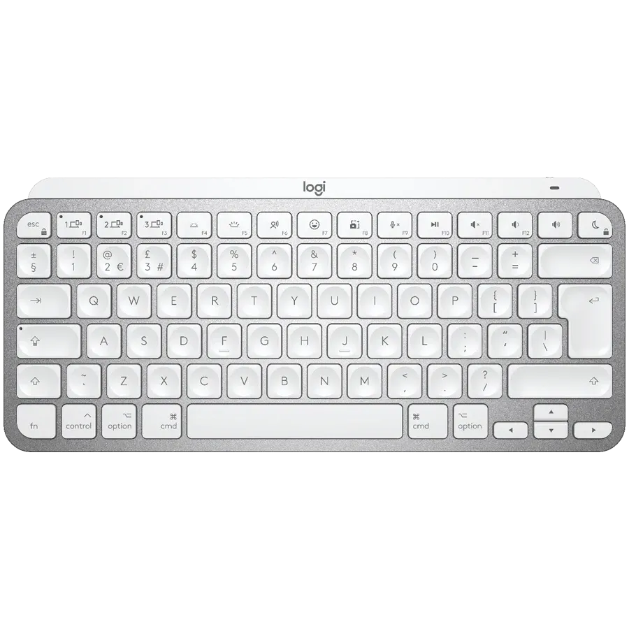 photo 1 - Клавіатура бездротова Logitech MX Keys Mini For Mac Wireless Illuminated US Pale Grey (920-010526)