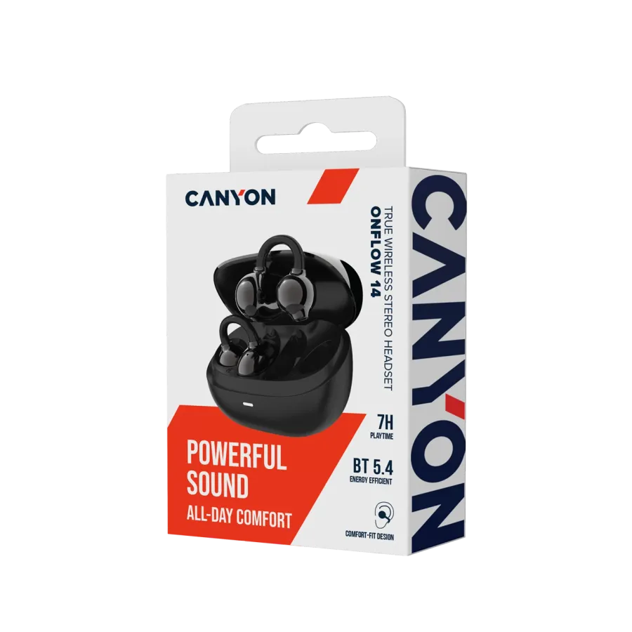 Навушники TWS Canyon OWS Ear Clips OnFlow 14 Black – photo 5