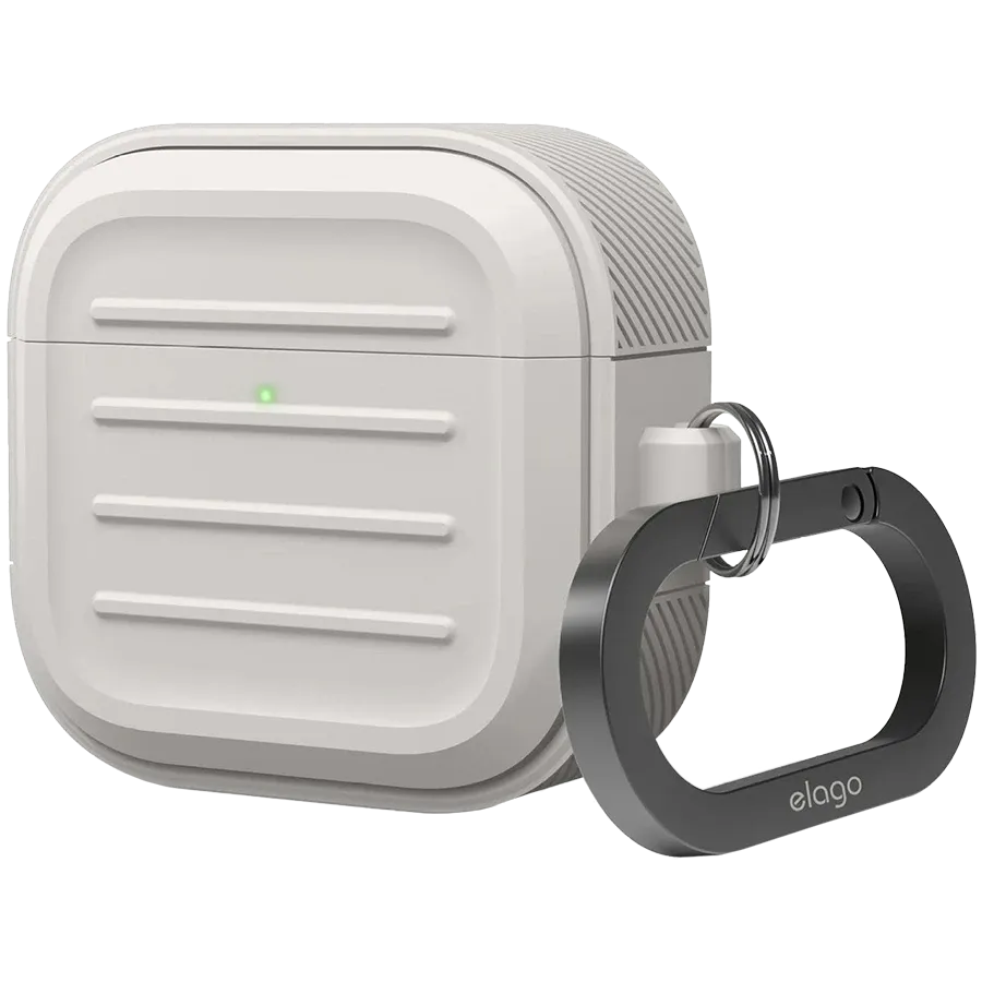 photo - Պատյան ELAGO Armor Մոխրագույն-մարմնագույն for AirPods (Gen4)