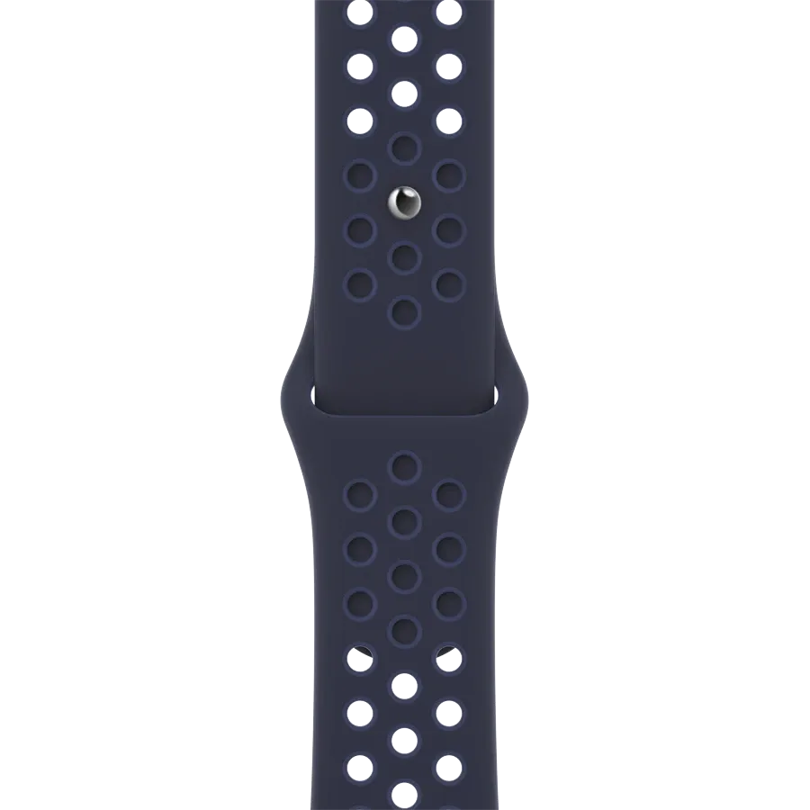 photo 1 - Apple Nike Sport Band - Regular Band for Apple Watch 38/40/41 mm, შუაღამის მუქი ლურჯი/მისტიური მუქი ლურჯი