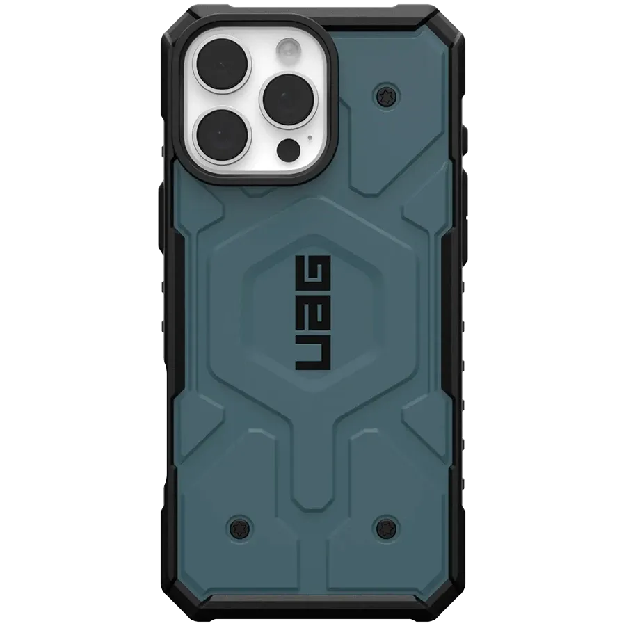photo - Чехол UAG Pathfinder с MagSafe для iPhone 16 Pro Max, Серебристый