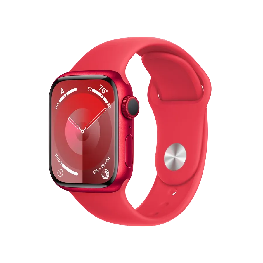 photo 1 - Apple Watch Series 9 GPS, 41мм, Спортивный ремешок "PRODUCT(RED)", M/L
