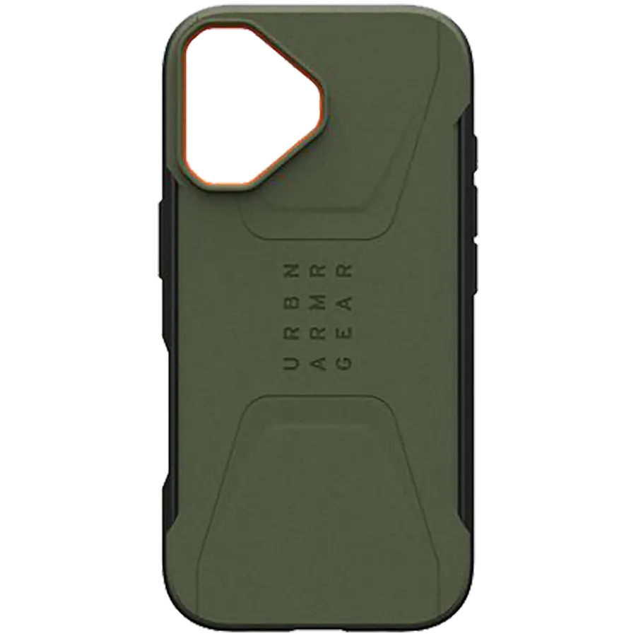 photo 1 - UAG Պատյան CIVILIAN հետ MagSafe Olive / Orange for iPhone 17