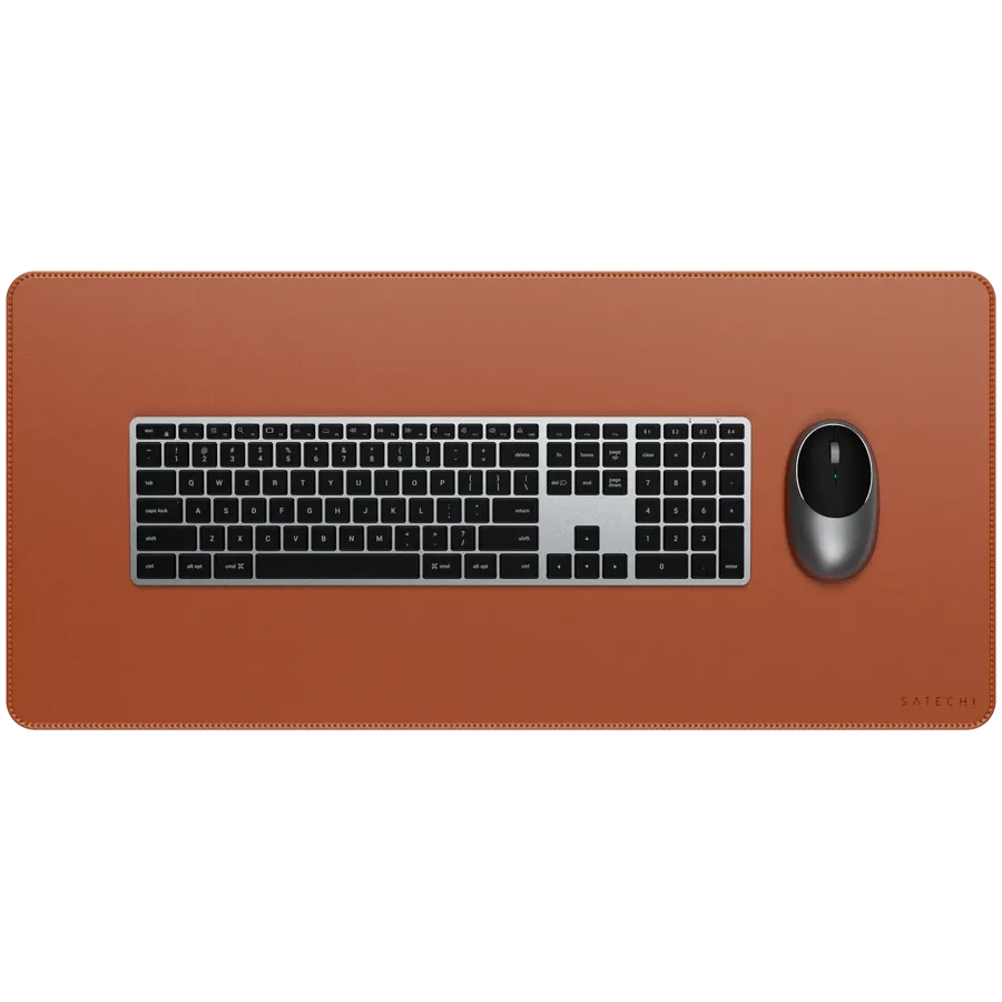 photo 3 - SATECHI Vegan-Leather Premium Desk Mat, Brown