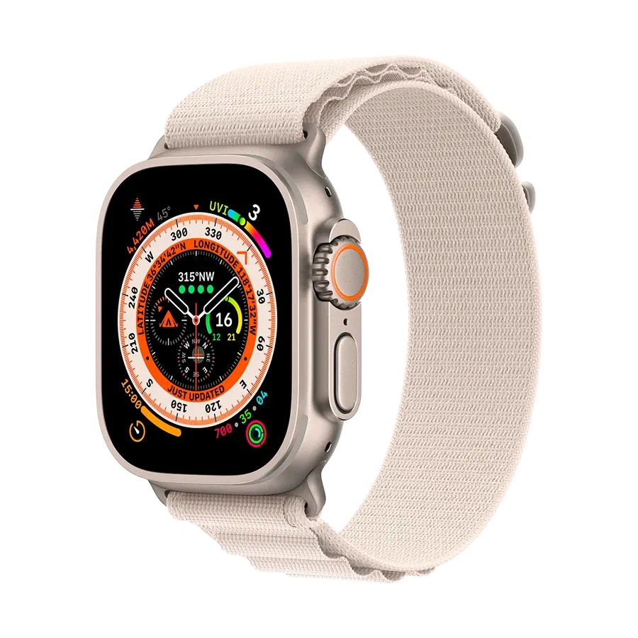 photo 2 - Apple Alpine Loop - Small Band for Apple Watch 44/45/49 mm, Size S, Starlight