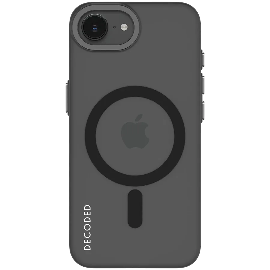 photo - Husă DECODED cu MagSafe pentru iPhone 16e, Black