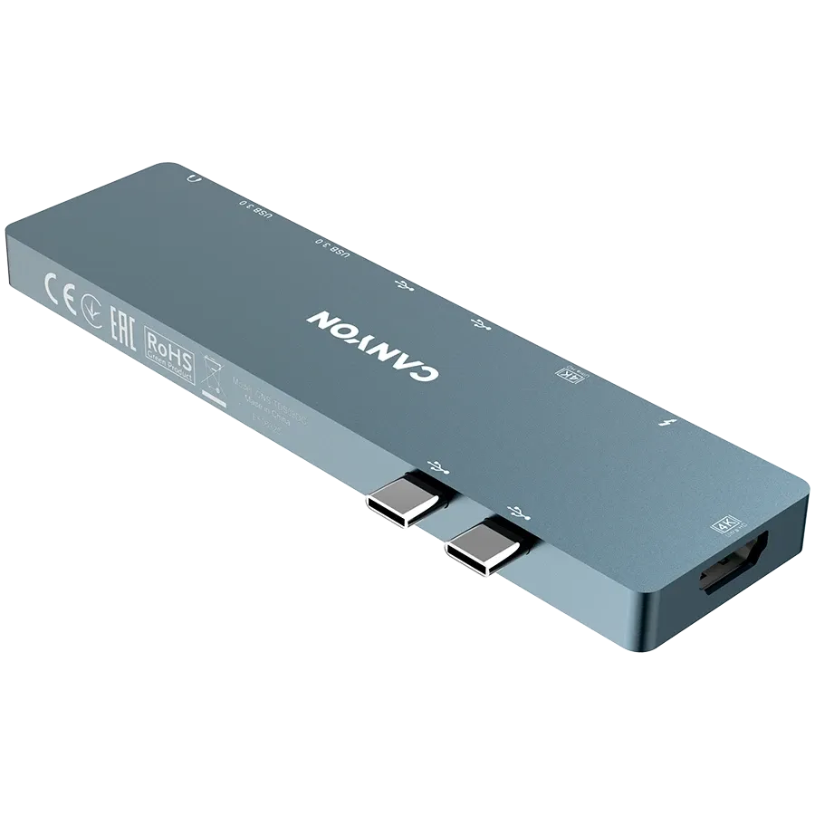 photo 2 - Мультипортовая док-станция CANYON 8в1 USB Type С (CNS-TDS08DG)