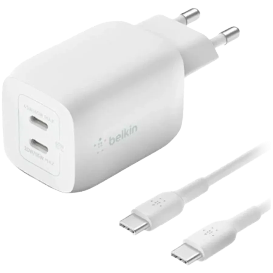 photo 1 - Адаптер живлення BELKIN 2*USB-C, 65 Ват