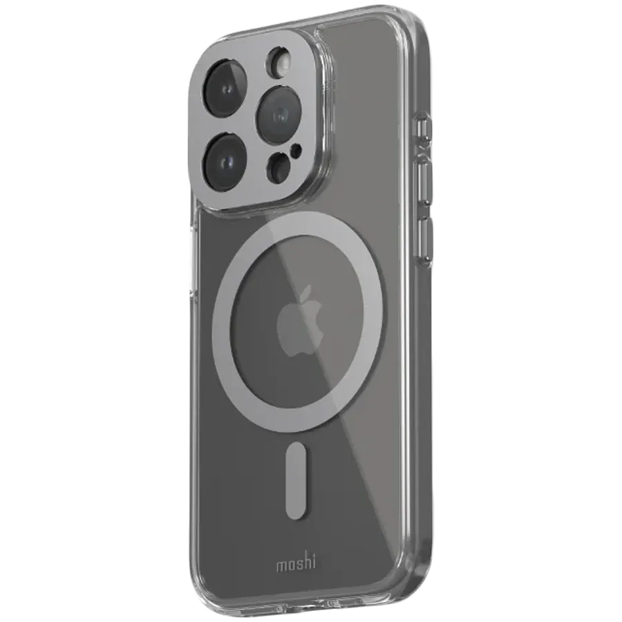 photo - Чохол MOSHI iGlaze Slim Hardshell для iPhone 15 Pro, Meteorite Gray