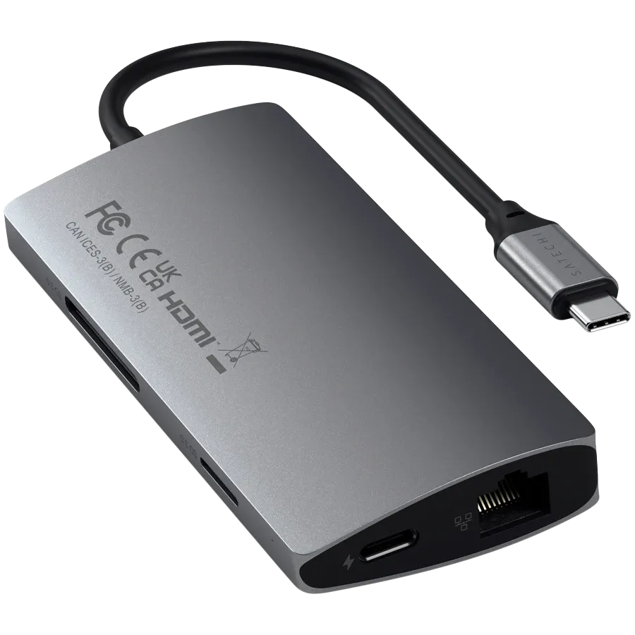 photo 4 - Многопортовый адаптер SATECHI V2 USB-C 4K с Ethernet