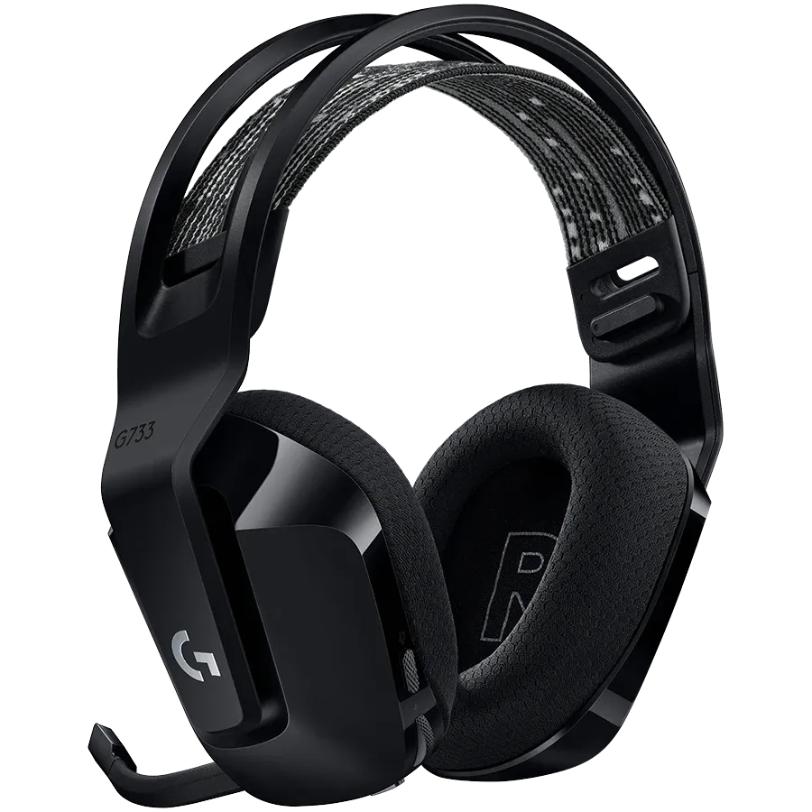 photo 3 - LOGITECH G733 Wireless Gaming Headset, Black
