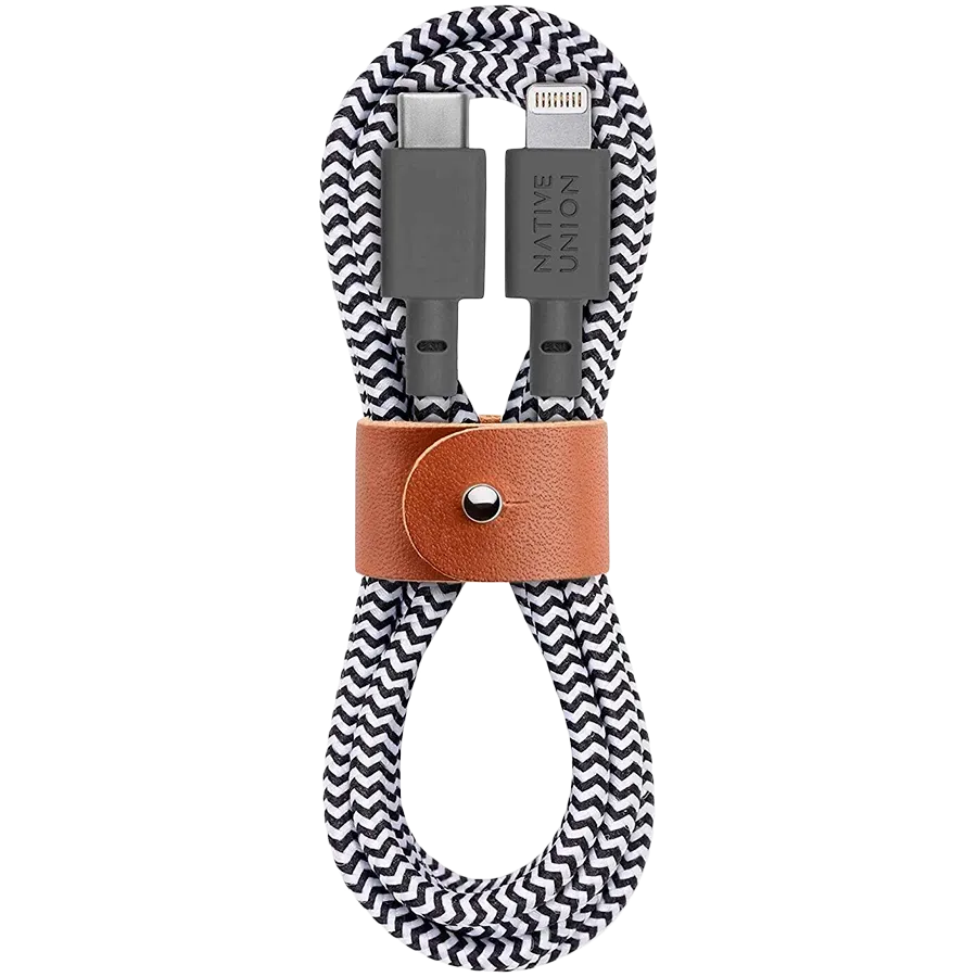 photo 1 - NATIVE UNION USB-C to Lightning Cable, Zebra, 1.2m