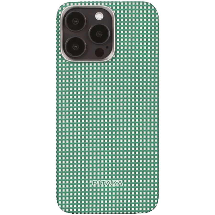 photo - PITAKA Protective Case MagEZ Case Slim and Light with MagSafe Forest Green for iPhone 15 Pro Max