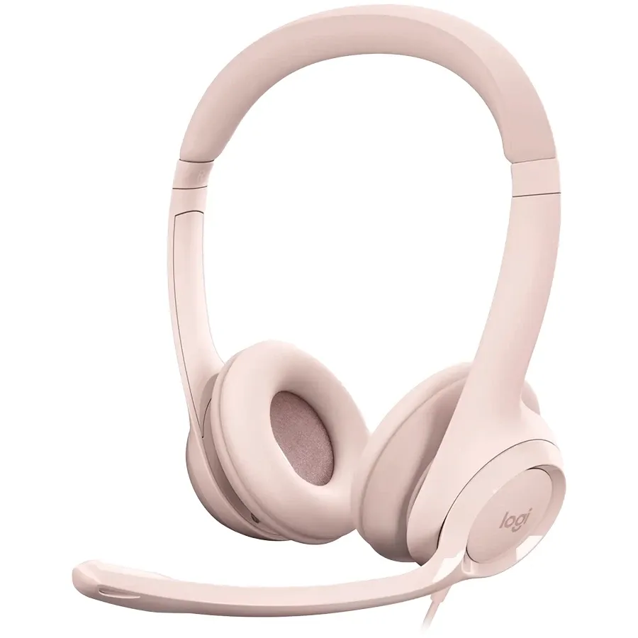 photo - Навушники LOGITECH H390 USB Rose (L981-001281)