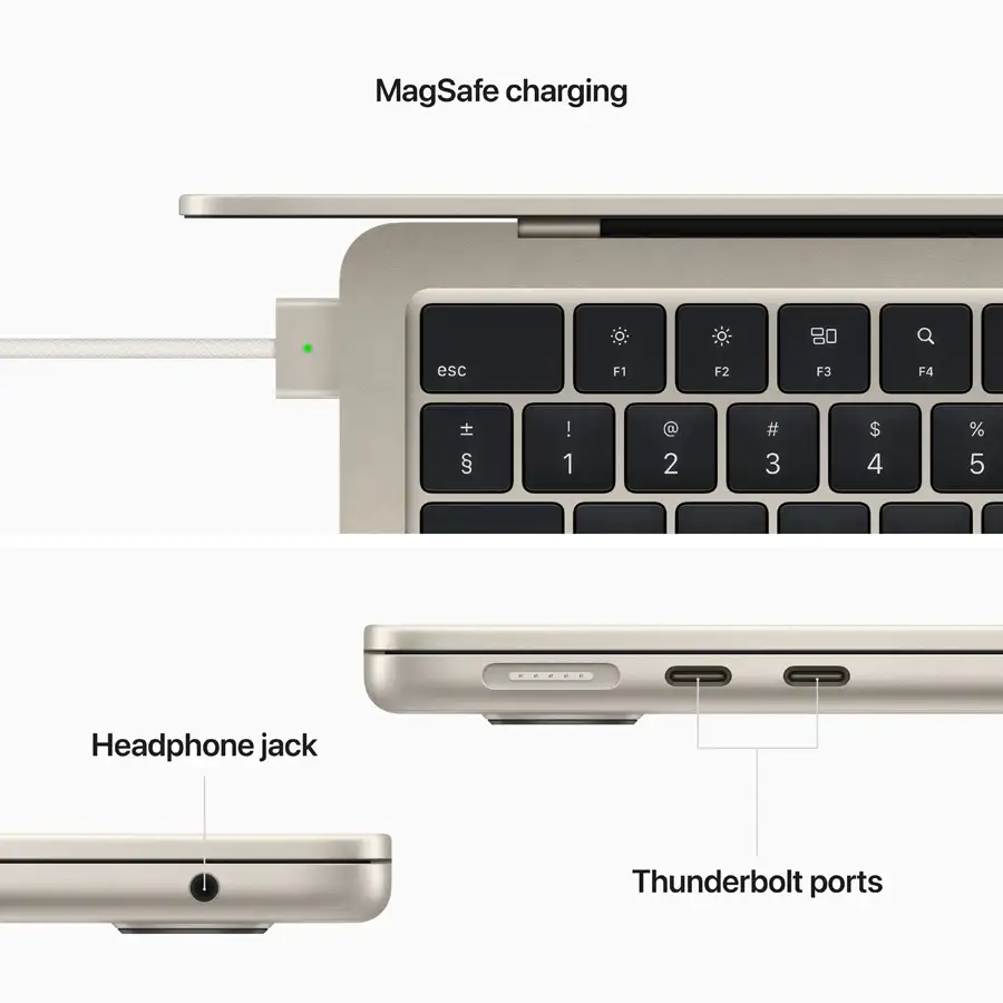 MacBook Air 13.6"  M2 (8C CPU/8C GPU), 16 GB, 256 GB, Starlight – photo 7