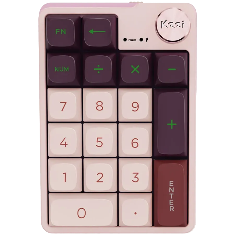 photo - Клавиатура беспроводная KZZI K20 Wireless Keypad Nezuko Purple