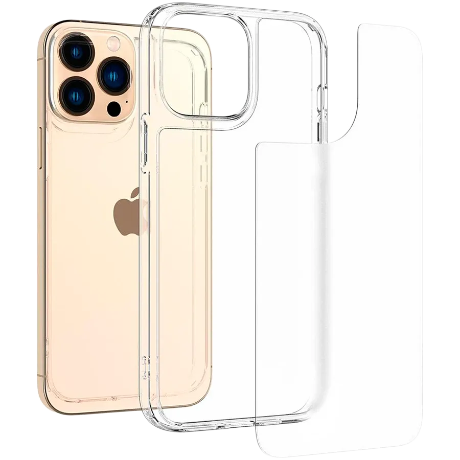 photo 2 - Захисний чохол SPIGEN SGP Quartz Hybrid  Кришталево-прозорий для iPhone 13 Pro Max