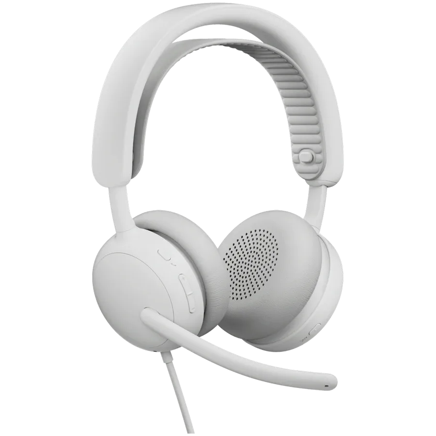 photo 2 - Навушники LOGITECH Zone Wired 2 Headset for Business - OFF-WHITE L981-001617