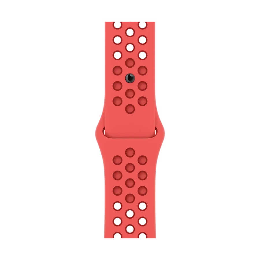 photo 1 - Curea Apple Nike Sport Band pentru Apple Watch 42/44/45/49 mm, Bright Crimson/Gym Red