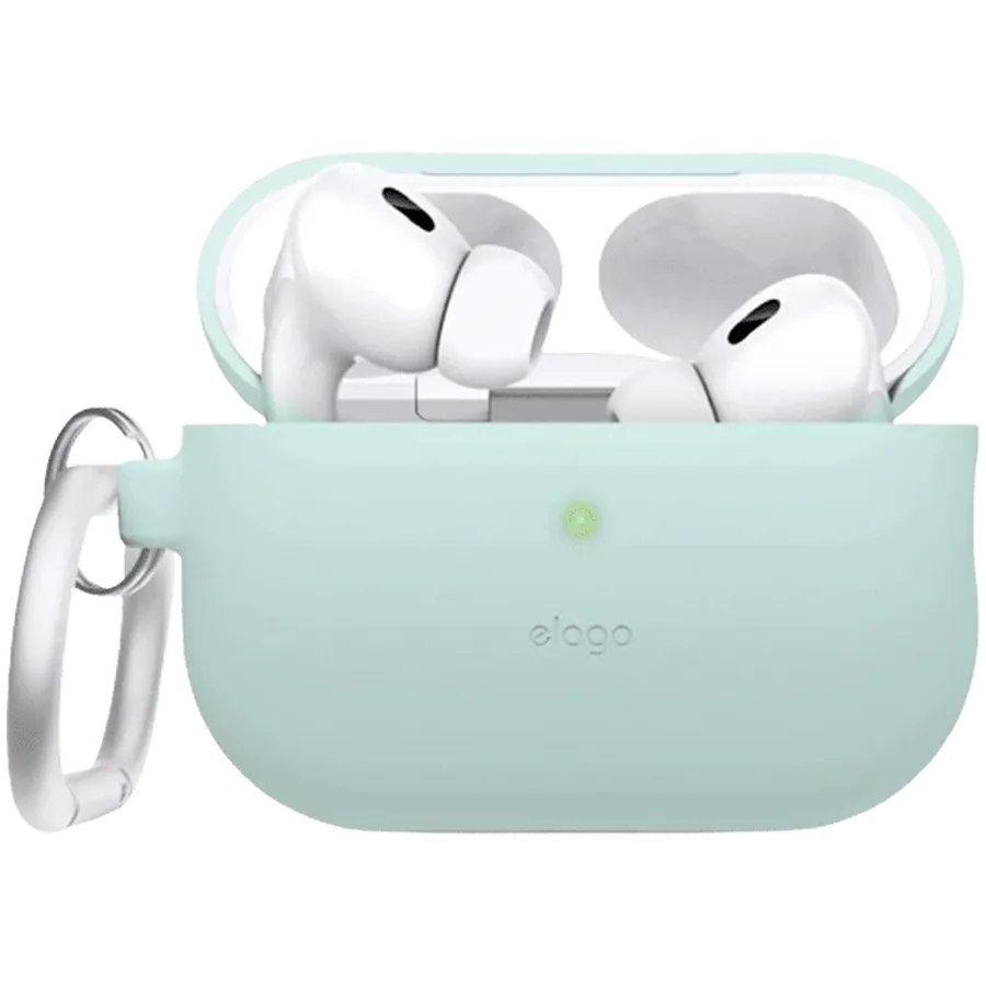 photo - Чохол ELAGO Silicone Hang Case М'ята для AirPods Pro (Gen2)