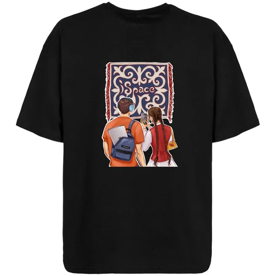 photo - Футболка «iSpace» XL, Қара