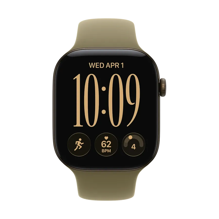 Apple 46mm Sport Band - S/M & M/L Band Extension  for Apple Watch 44/45/46/49 mm, Size M/L, Olive – photo 3
