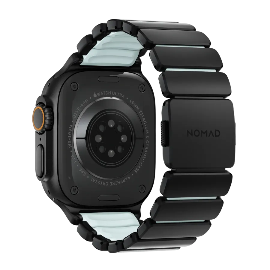 photo 5 - NOMAD for Apple Watch 44/45/46/49 mm, Black/Icy Blue Glow