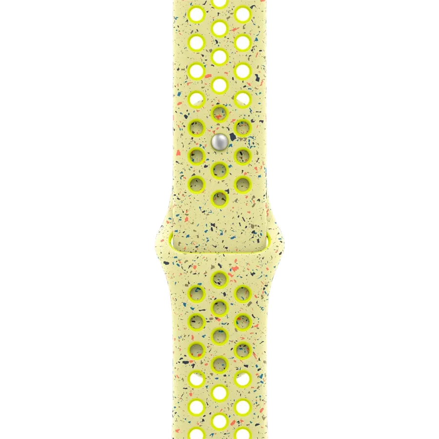 Apple 46mm Nike Sport Band Band Extension Nike Sport Band Volt Splash за Apple Watch 44 mmApple Watch 45 mmApple Watch 46 mmApple Watch 49 mm 44/46 mm – photo 1