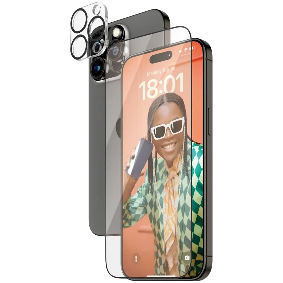 photo - Захисне скло PanzerGlass 2-в-1 Pack для iPhone 15 Pro Max