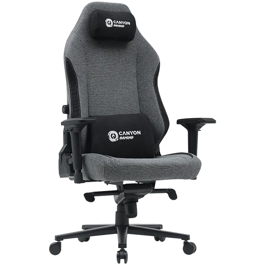 photo 2 - CANYON Игровое кресло Boulder из ткани XL-размера XLCH01 Серый