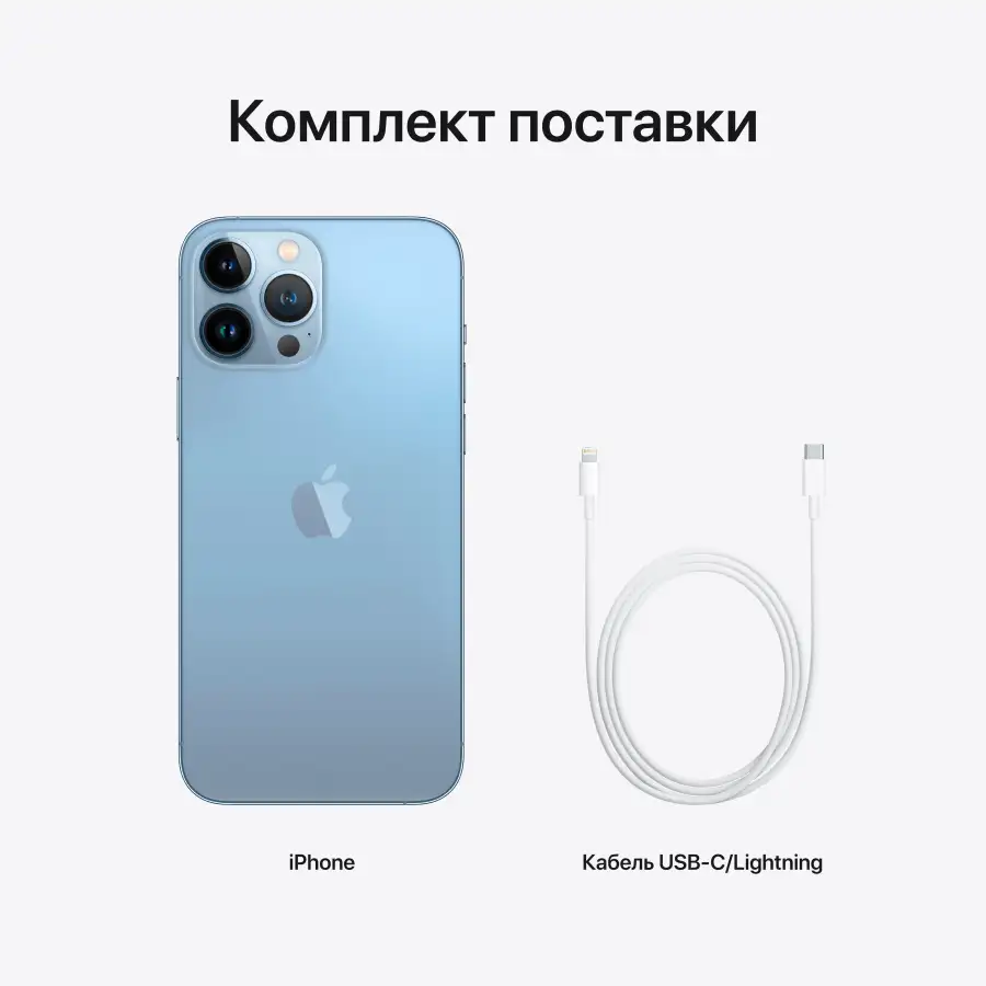 iPhone 13 Pro Max, 256 ГБ, бу, Небесно‑голубой – photo 6