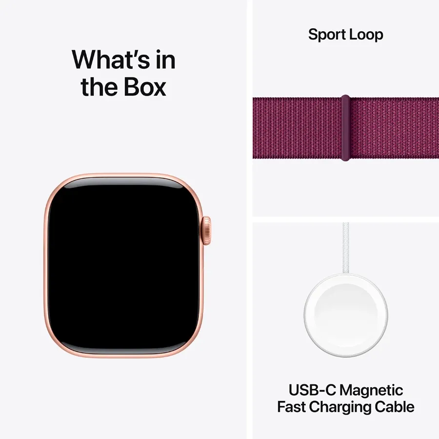 photo 10 - Apple Watch Series 10 GPS,  Plum Sport Loop, 42մմ, Վարդագույն ոսկի