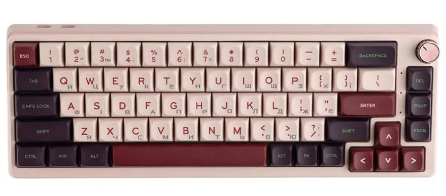 photo - Клавіатура бездротова KZZI K68 Pro Wireless Keyboard  Nezuko Purple