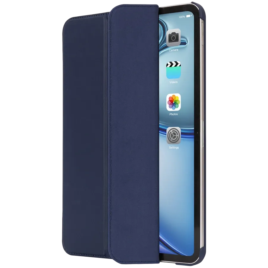photo 5 - Чехол DECODED Smart Folio Slim из текстурированного силикона для iPad Air 13 (M2/M3), Navy Peony