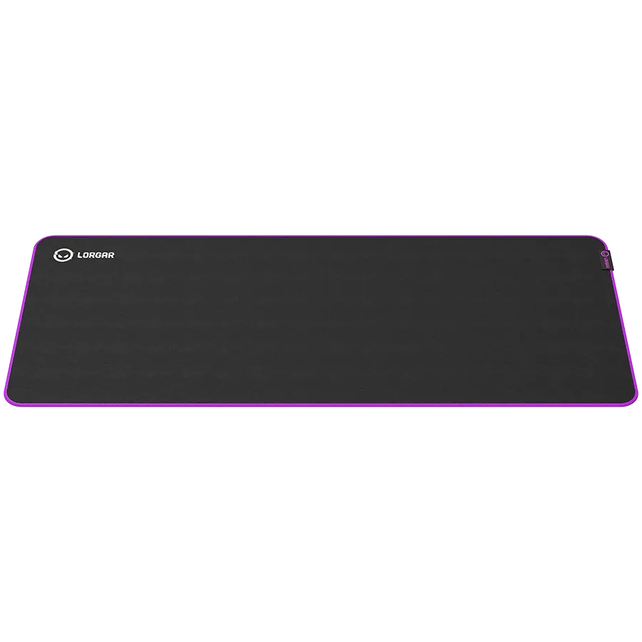 photo 4 - LORGAR Multispandex mousepad with purple rubber, Чёрный