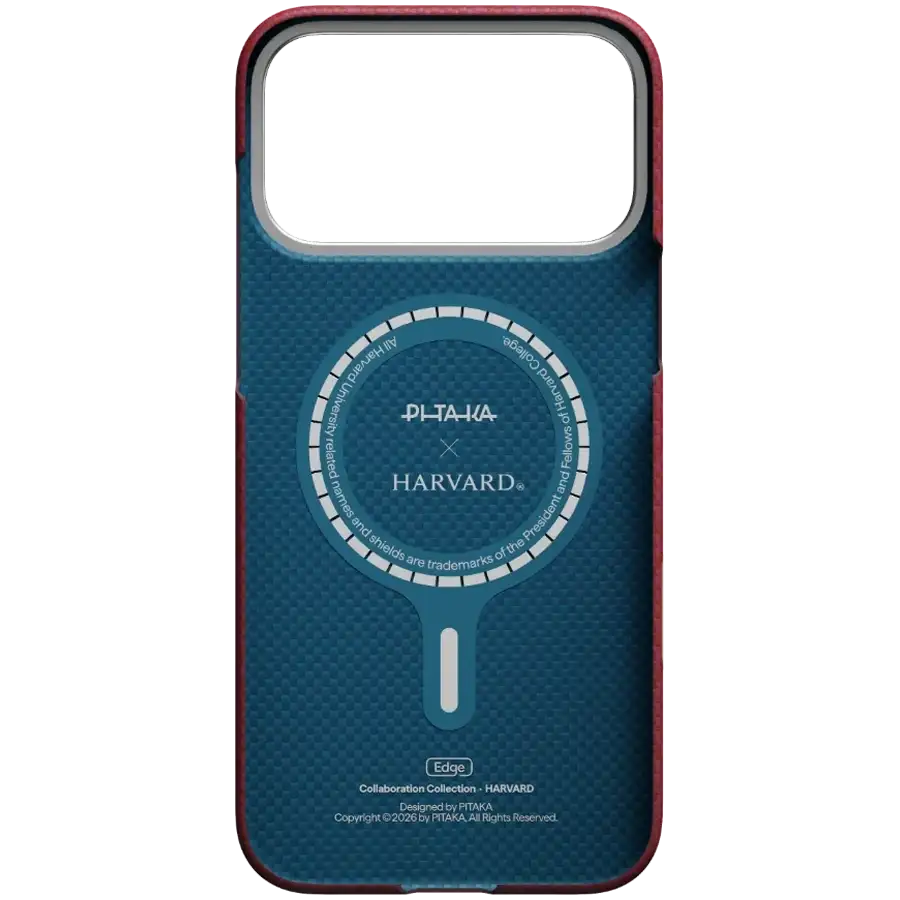 Husă PITAKA Harvard University cu MagSafe pentru iPhone 17 Pro Max, Harvard Crimson – photo 3
