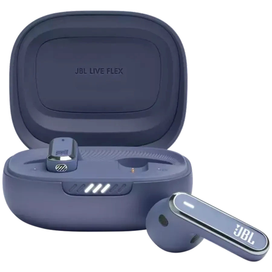 photo - JBL Live Flex {Беспроводная} Наушники, Синий