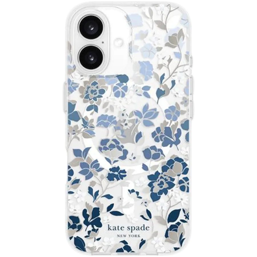 photo - Чехол CASE-MATE Kate Spade с MagSafe для iPhone 16, Синий