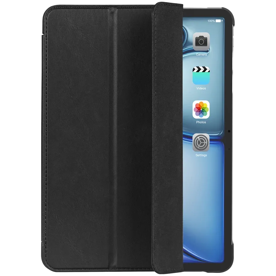 photo 2 - Чехол DECODED Smart Folio Slim из текстурированного силикона для iPad Air 11 (M2/M3), Charcoal Black