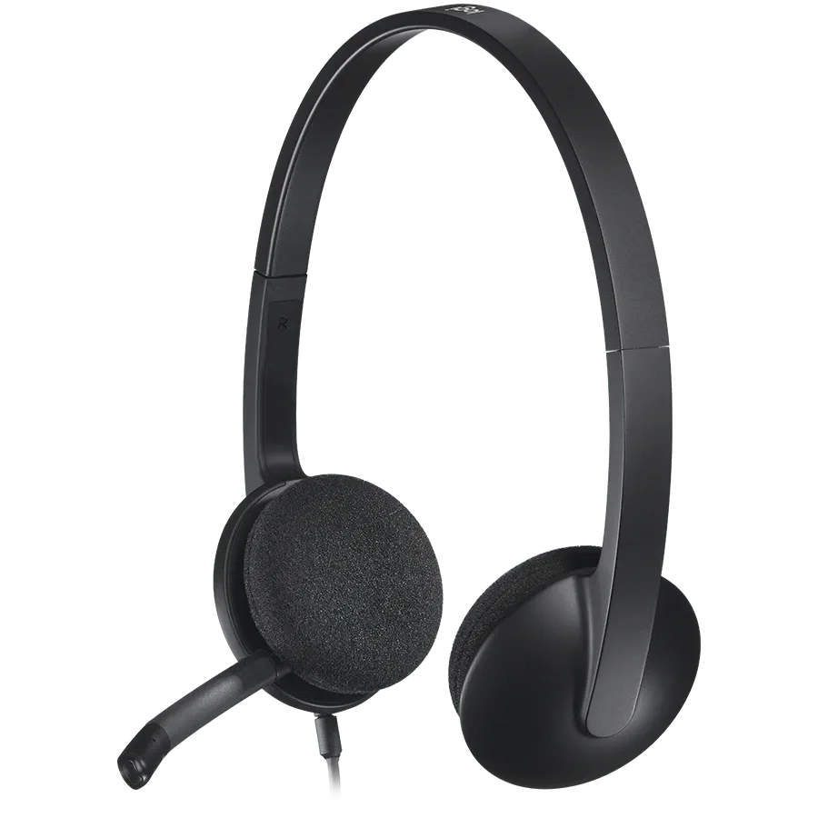 photo 4 - LOGITECH H340 Headset, Black