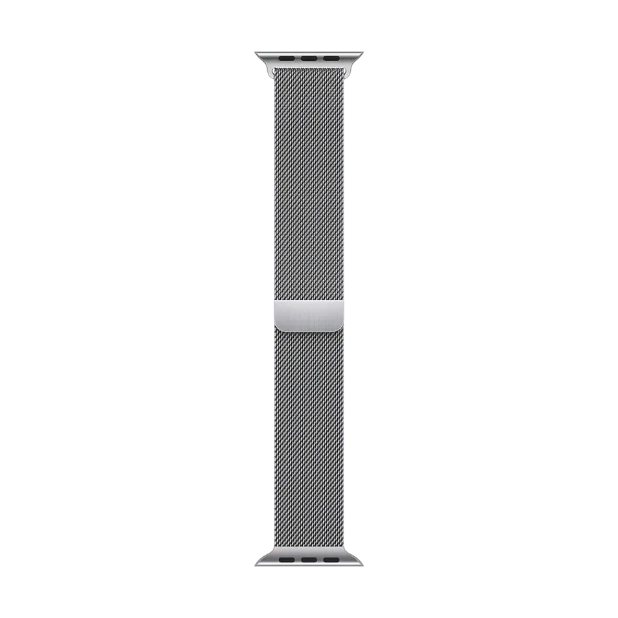 photo 2 - Apple Milanese Loop Ремешок для Apple Watch 38/40/41 mm, Серебристый