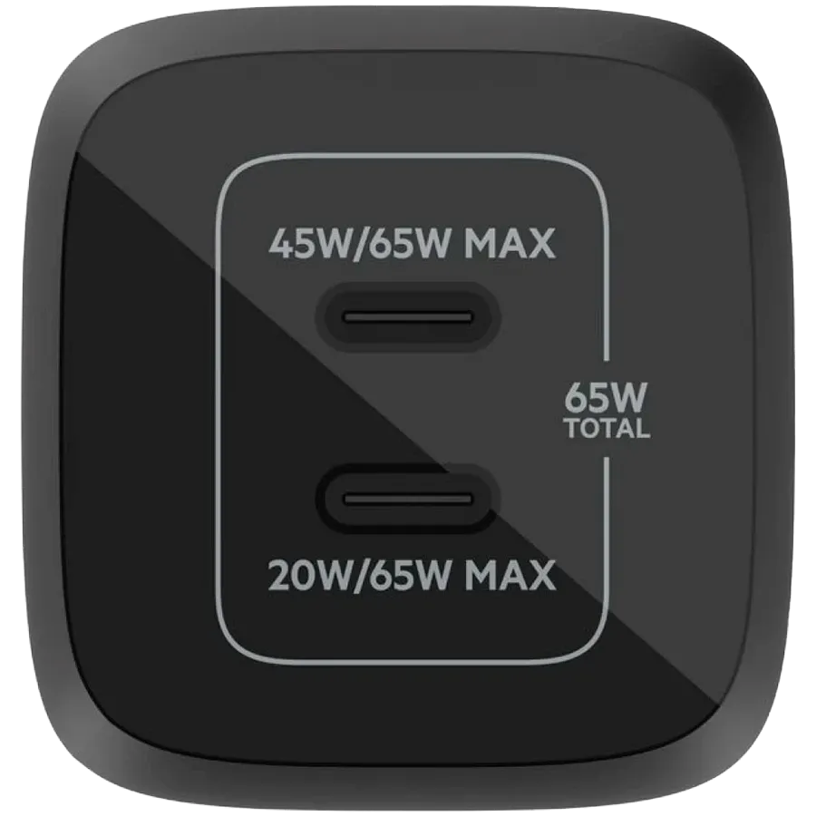 photo 2 - Адаптер питания BELKIN 2*USB-C, 65 Вт