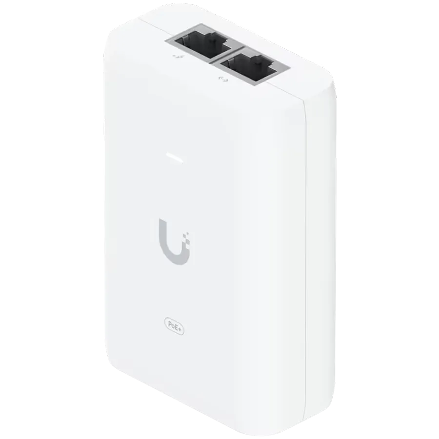 photo - Injector PoE Ubiquiti U-POE-PLUS, 30W, 802.3at, White