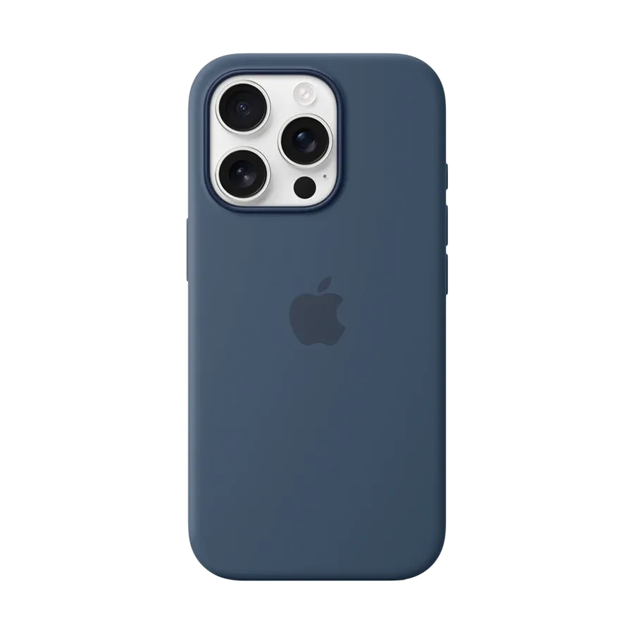 photo - Apple Case Silicone Case with MagSafe Denim for iPhone 16 Pro