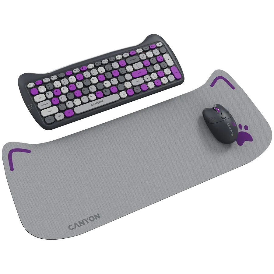 photo 5 - CANYON HSET-W6 Клавиатура, Фиолетовый