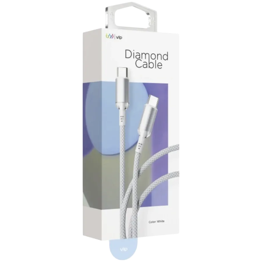 photo 2 - VLP USB-C кабелі, Белый, 1.2м