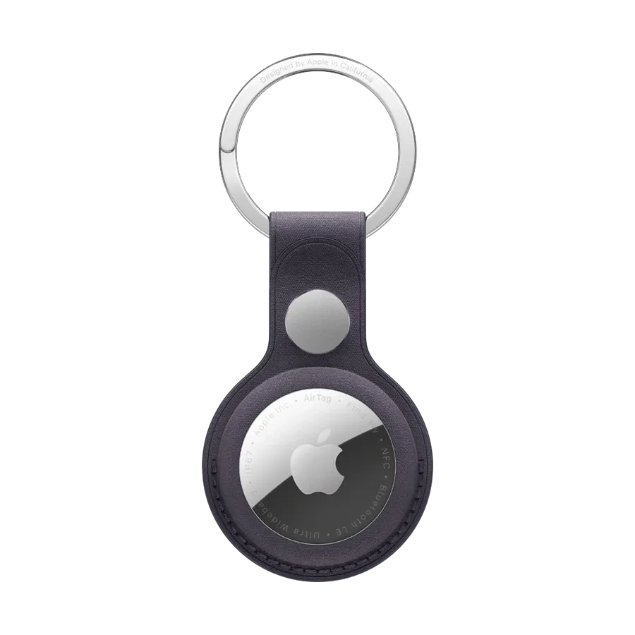 photo 1 - Apple  for AirTag, Midnight PurpleFineWoven Key Ring