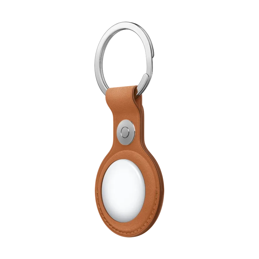 photo 2 - Apple for AirTag, Fox OrangeFineWoven Key Ring